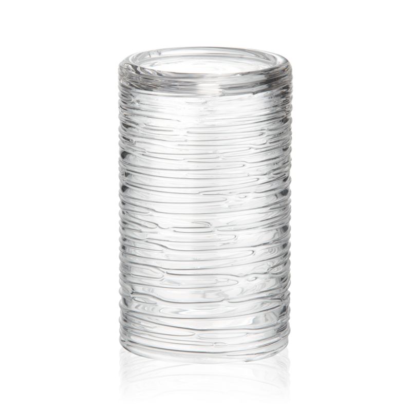 Spin Large Pillar Candleholder. 3.75"dia.x6.5"H