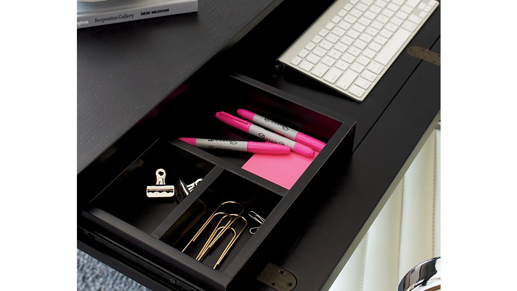 Spotlight Ebony 48" Desk Crate and Barrel