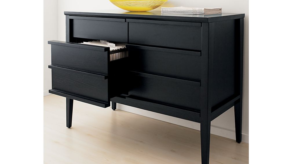 Spotlight Ebony Credenza Crate and Barrel