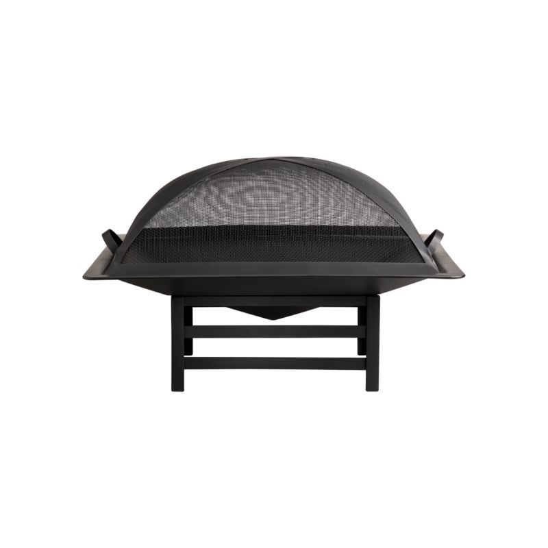 SquareFirepitBlack28inLLS11