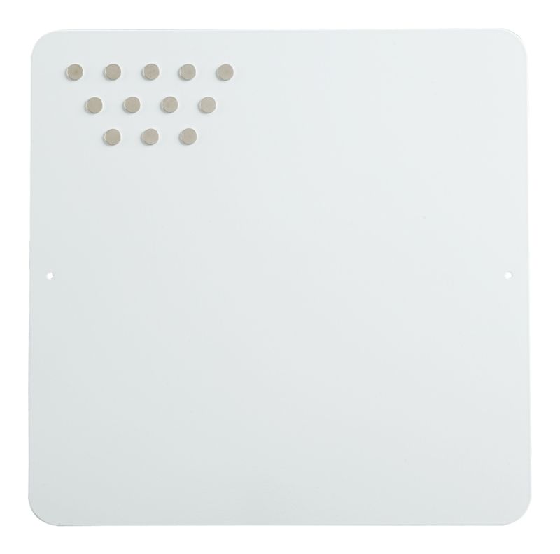 SquareMagnetBrdWht12inOT9