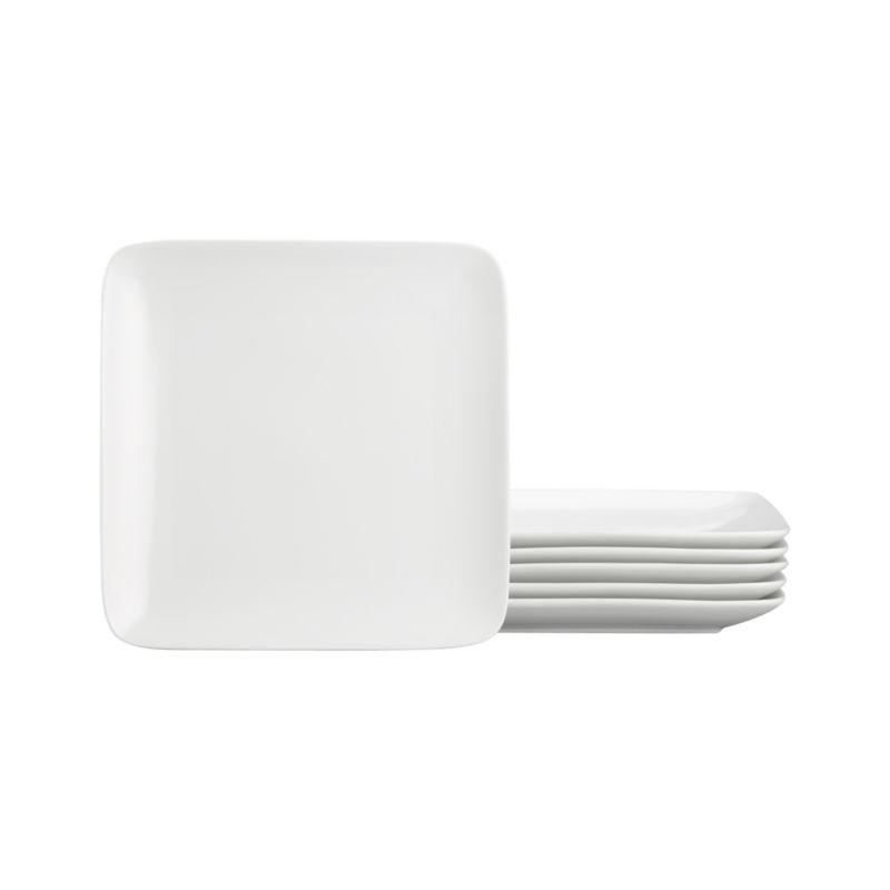 Set of 6 Square 10.25" Large Plates