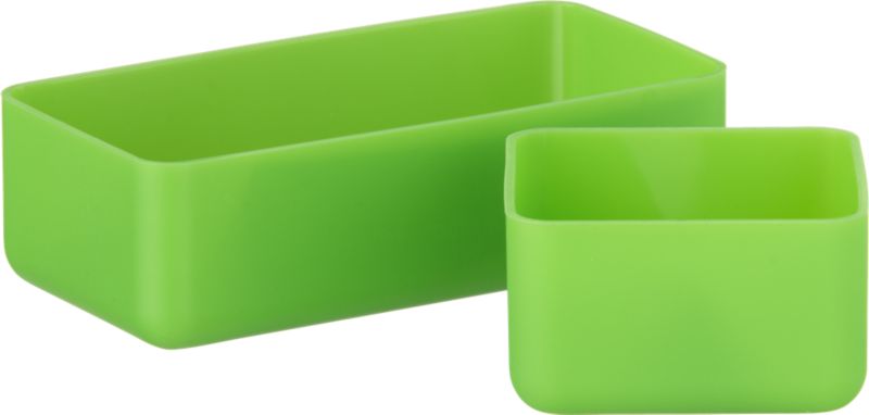 Set of 2 Green Squish Bins
