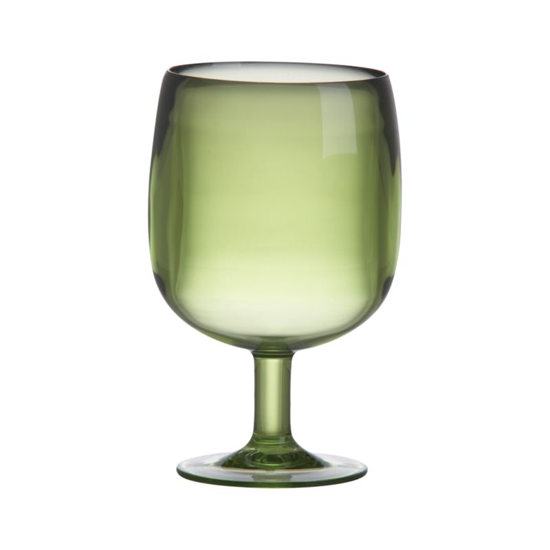 Stacking Green Acrylic Wine Glass