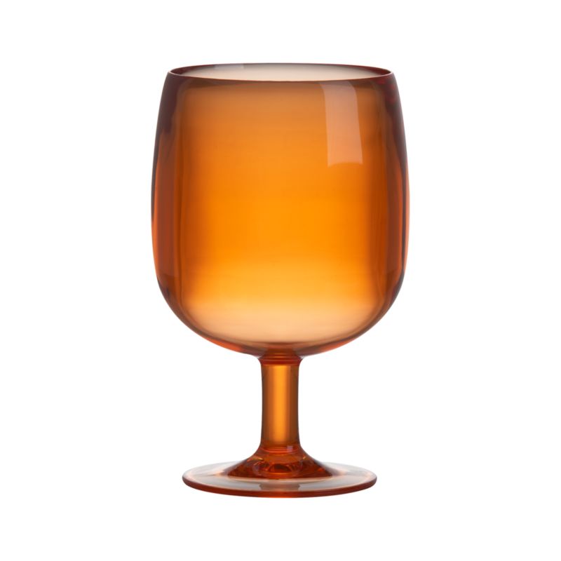 Stacking Orange Acrylic Wine Glass