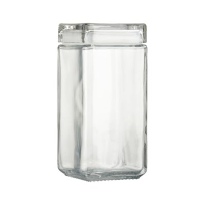 Kitchen Organization Vacuum Glass Storage on Large Glass Storage Jar   Crate And Barrel