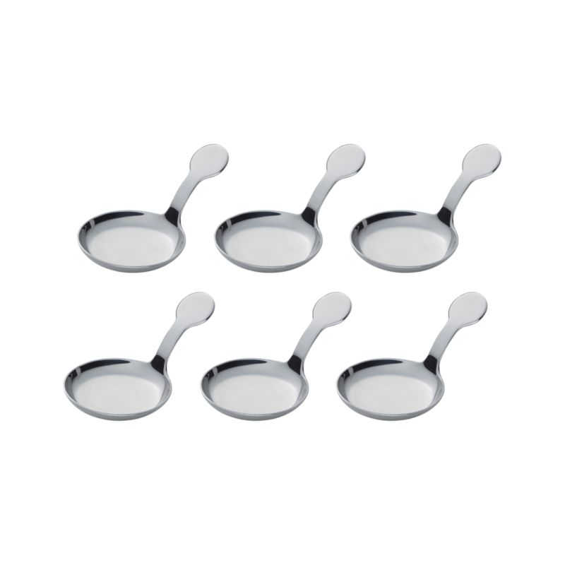 Set of 6 Stainless Appetizer Spoons