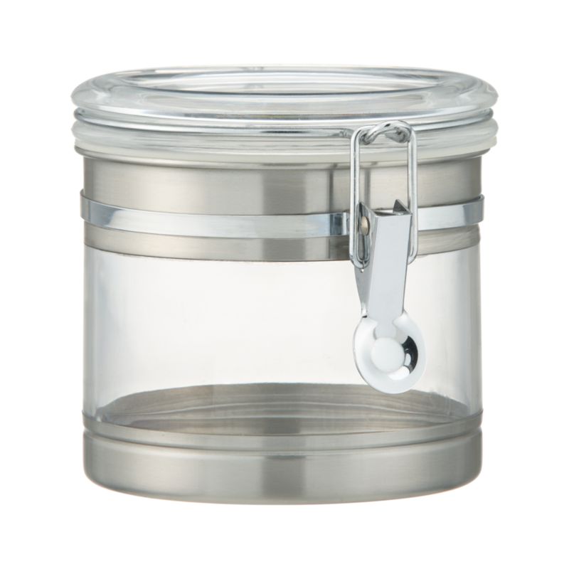 Small Stainless Steel Clip Canister