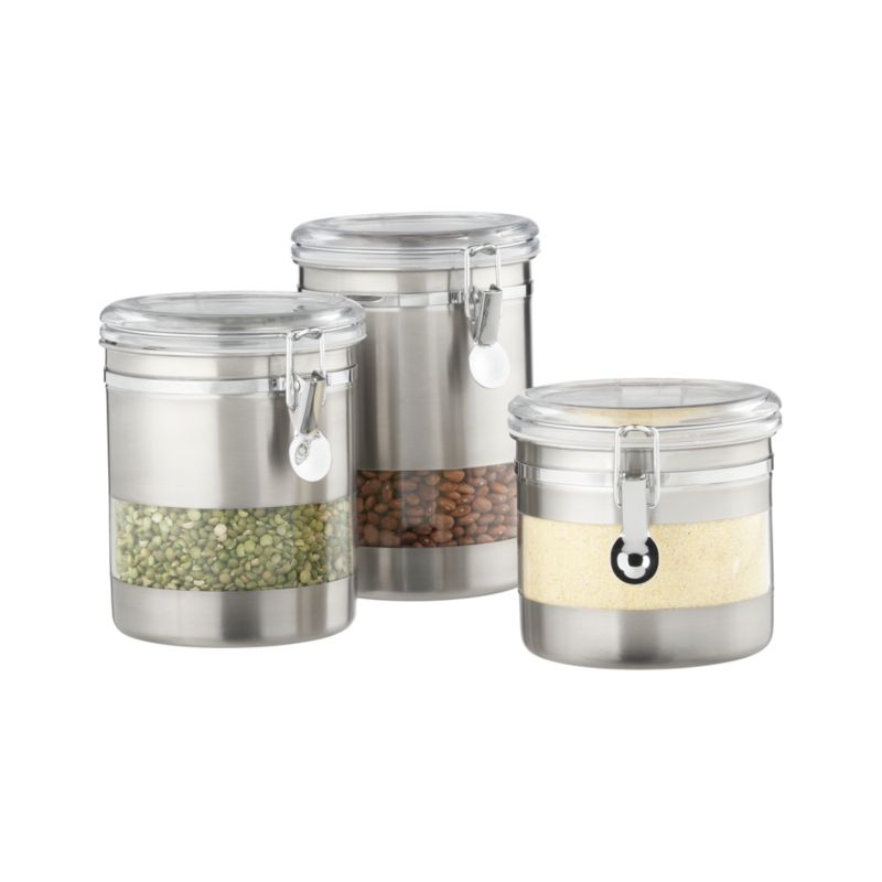 Stainless Steel Clip Canisters
