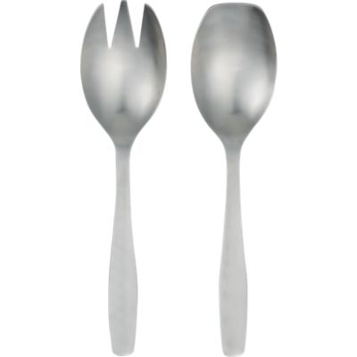 Set of 2 Stainless Steel Salad Servers