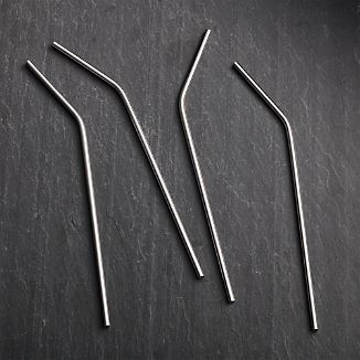 Set of 4 Stainless Steel Straws