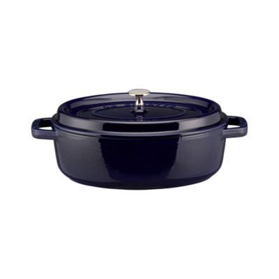 Staub® Blue 4 qt. Shallow Oval Oven