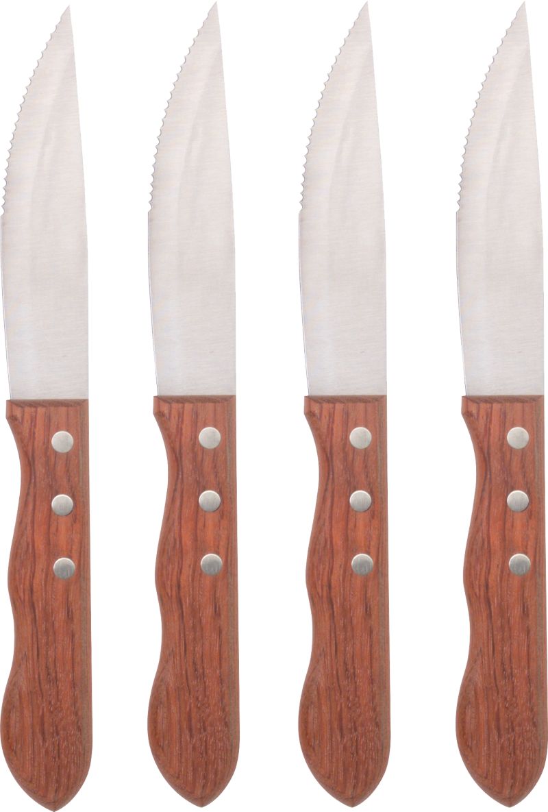 Set of four Steakhouse steak knives. 10"