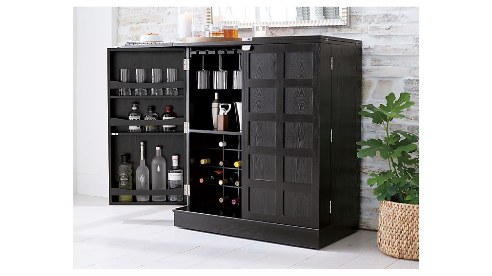 Steamer Bar Cabinet | Crate and Barrel