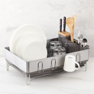 simplehuman® Steel Frame Grey Dish Rack