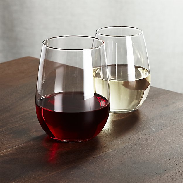 stemless wine glasses