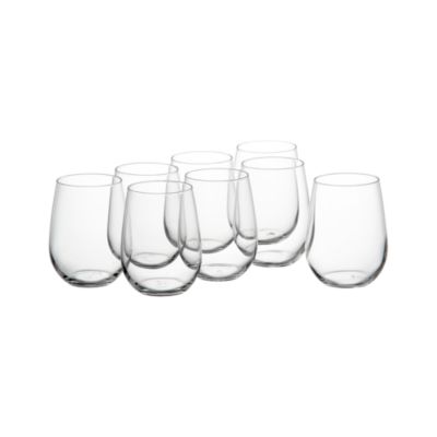 Stemless Wine Glasses Wedding Favors on Set Of 8 Stemless Wine Glasses  19 95