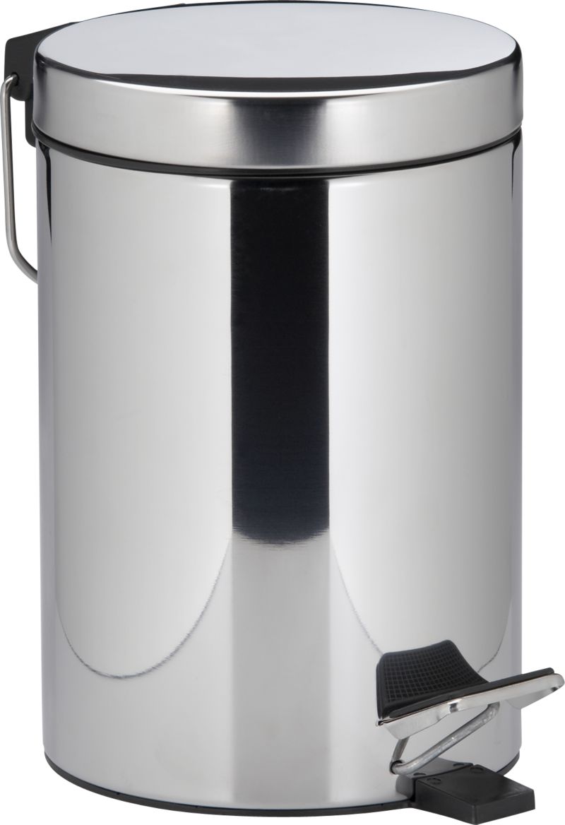 Stainless Steel Small Step-On .8-Gallon Trash Can