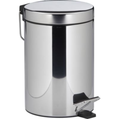 Stainless Steel Small Step-On .8-Gallon Trash Can