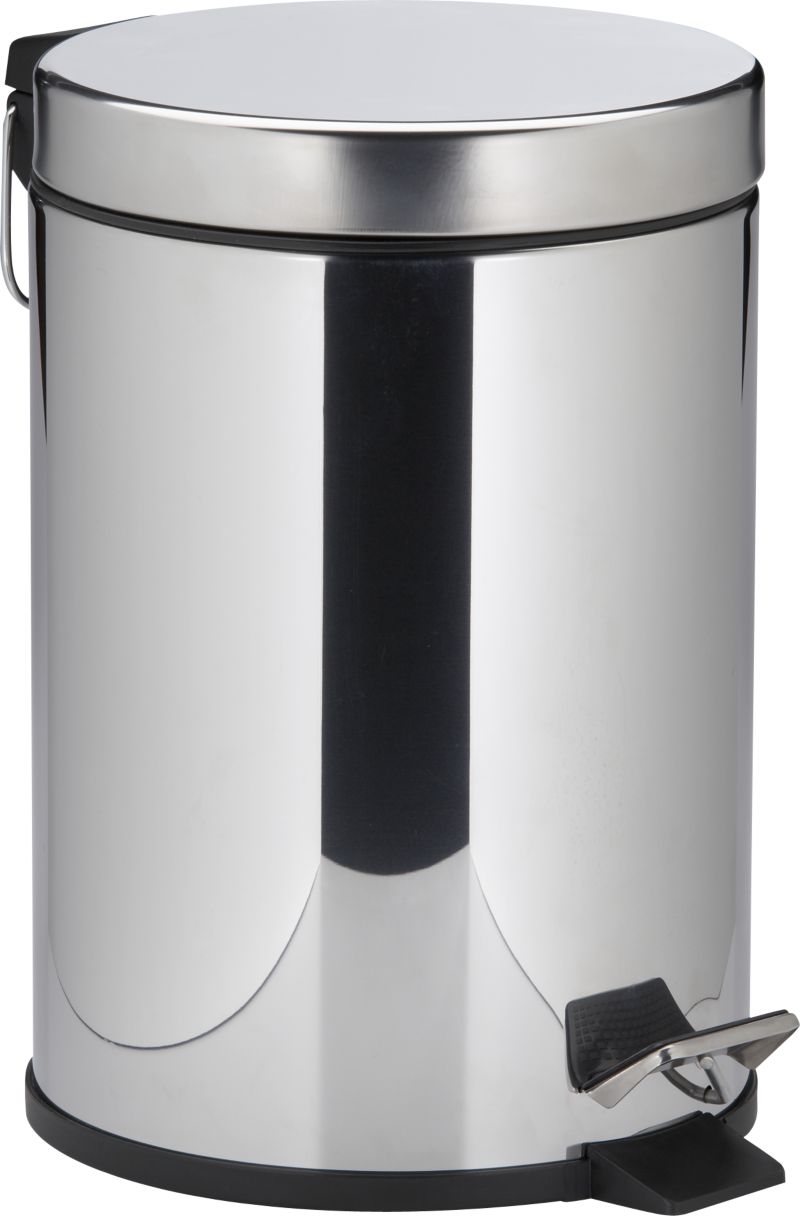 Stainless Steel Step-On 1.5-Gallon Trash Can