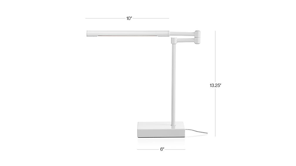 Sterling White Desk Lamp Crate and Barrel