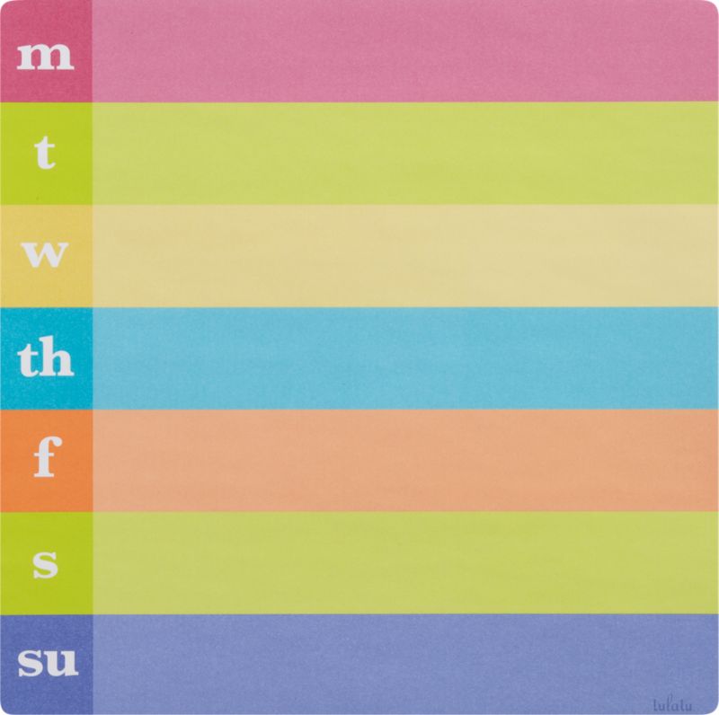 Monday-Sunday Sticker Pad