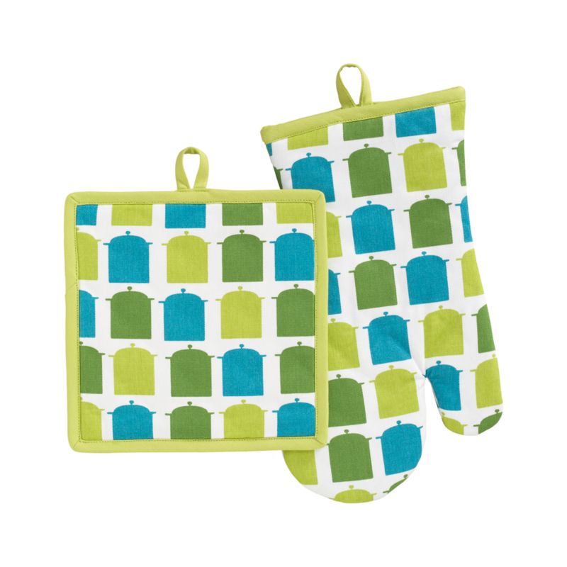 Stock Pot II Potholder and Oven Mitt