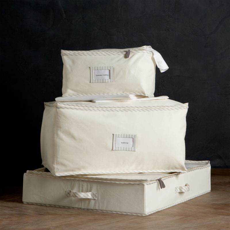 Twill Storage Bags with Ticking - Twill...
