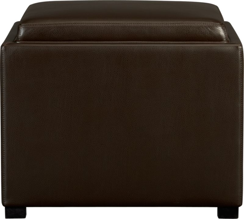 Stow Chocolate 22" Ottoman