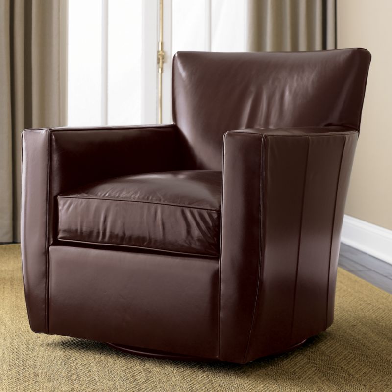 Streeter Leather Swivel Chair
