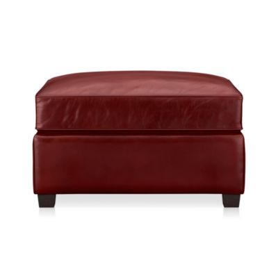 Streeter Leather Ottoman