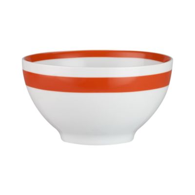 Orange Stripe 6 Bowl