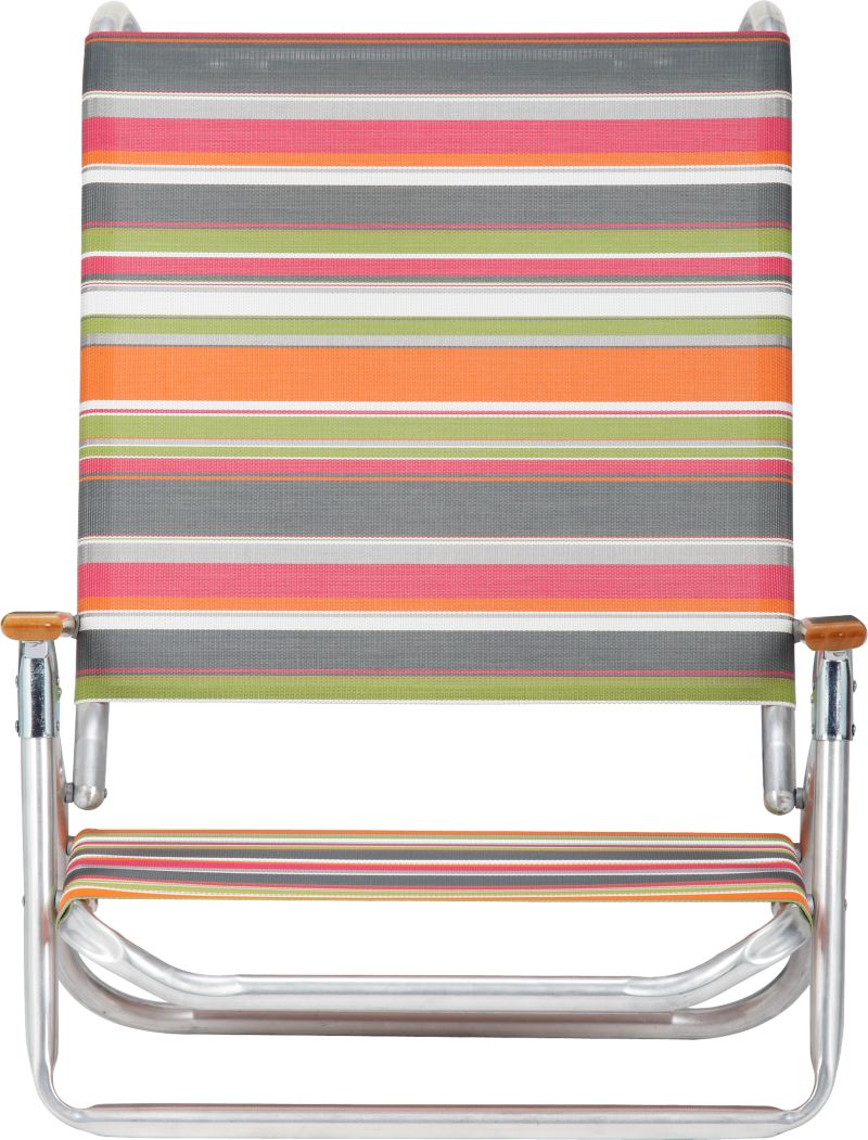 Stripe Sand Chair. 24.5"Wx43"Dx31"H (7"H seat).