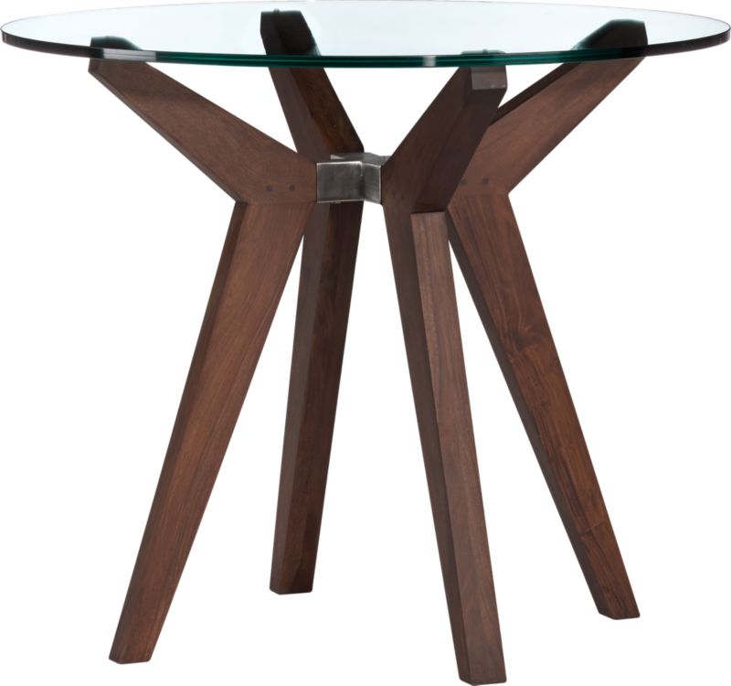 Strut 36" Glass Top Table