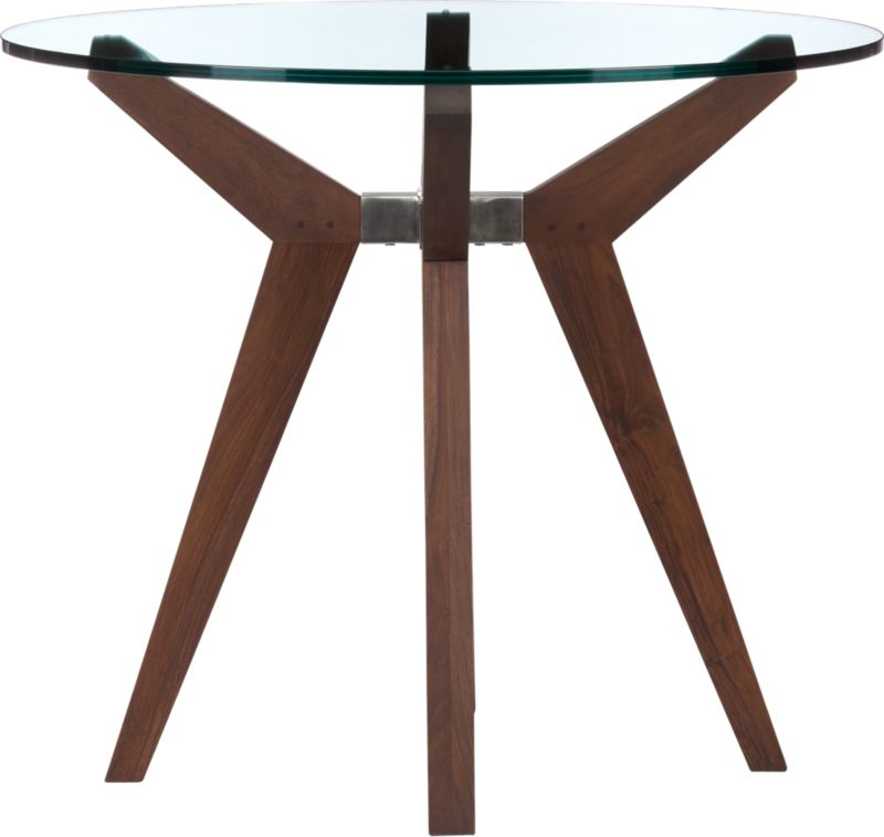 Strut 36" Glass Top Table