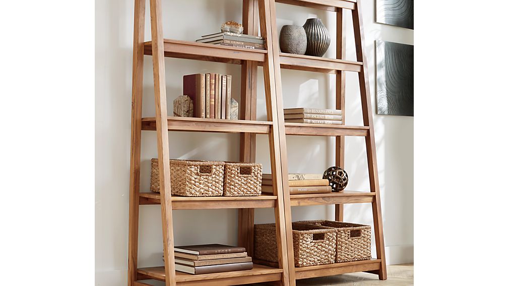 Strut Teak Bookcase Crate and Barrel