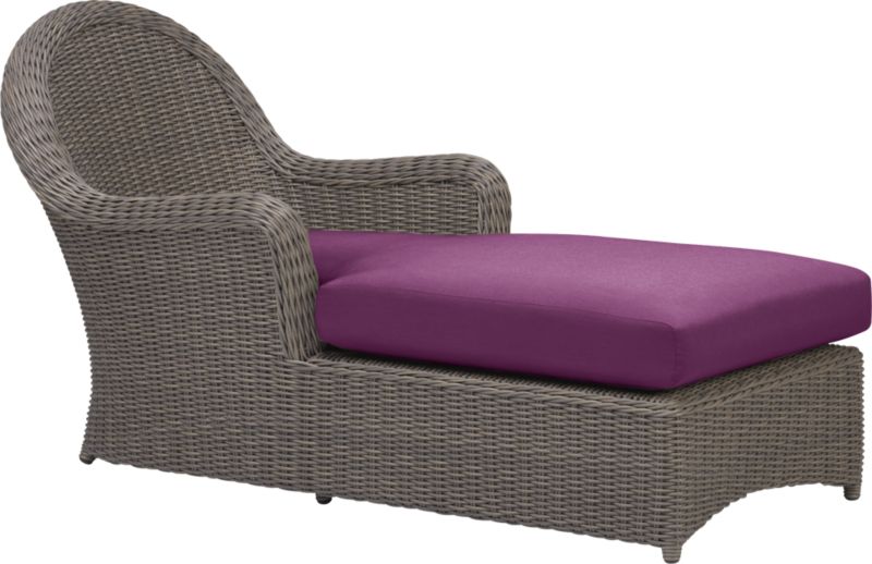 Summerlin Chaise Lounge with Sunbrella® Phlox Cushion