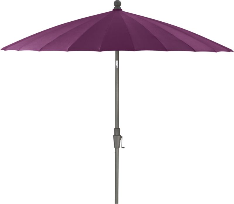 8.3' Round Sunbrella® Phlox Garden Umbrella with Frame