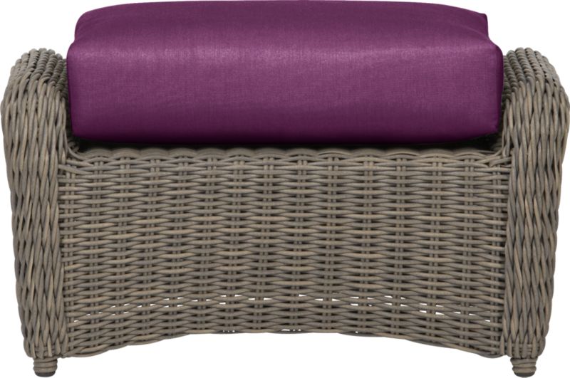Summerlin Ottoman with Sunbrella® Phlox Cushion