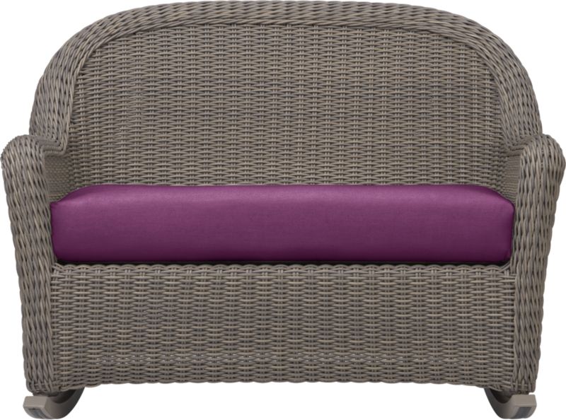 Summerlin Rocking Loveseat with Sunbrella® Phlox Cushion