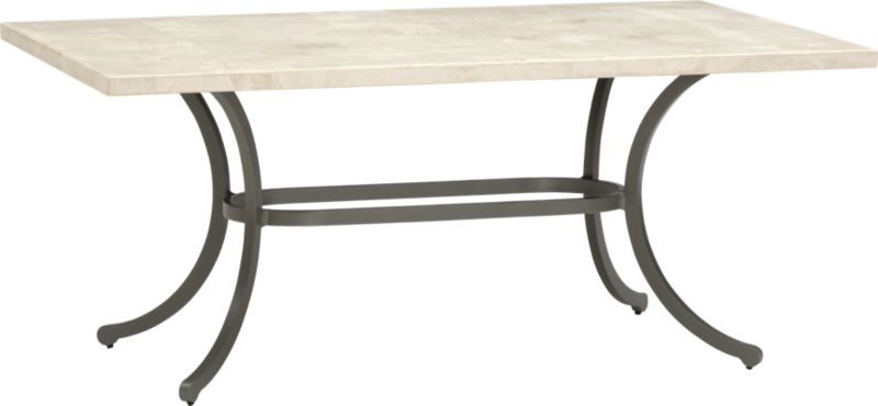 Summerlin Rectangular Travertine Dining Table