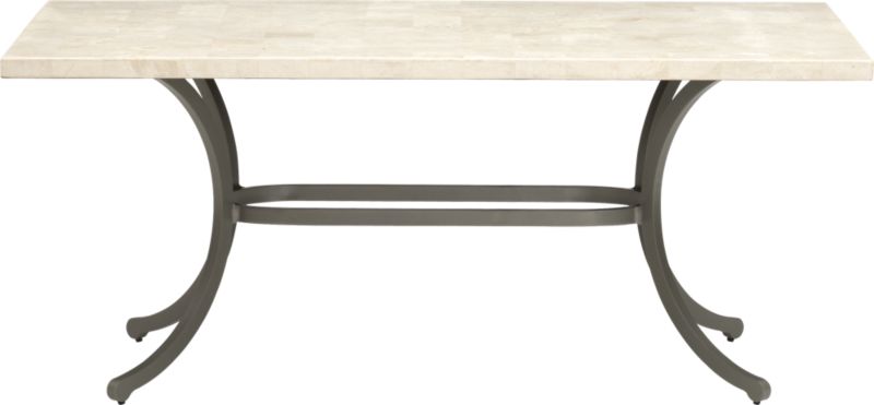 Summerlin Rectangular Travertine Dining Table