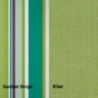 Sunbrella: Kiwi/Sanibel Stripe