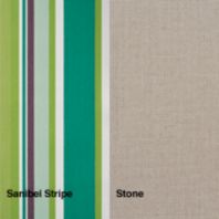 Sunbrella: Stone/Sanibel Stripe