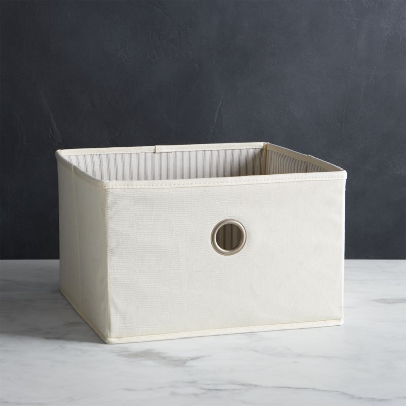 Twill Sweater Bag Drawer with Ticking -...