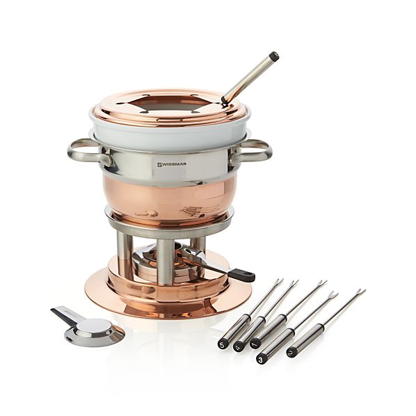 Swissmar Lausanne 11Piece Copper Fondue Set in Specialty Cookware