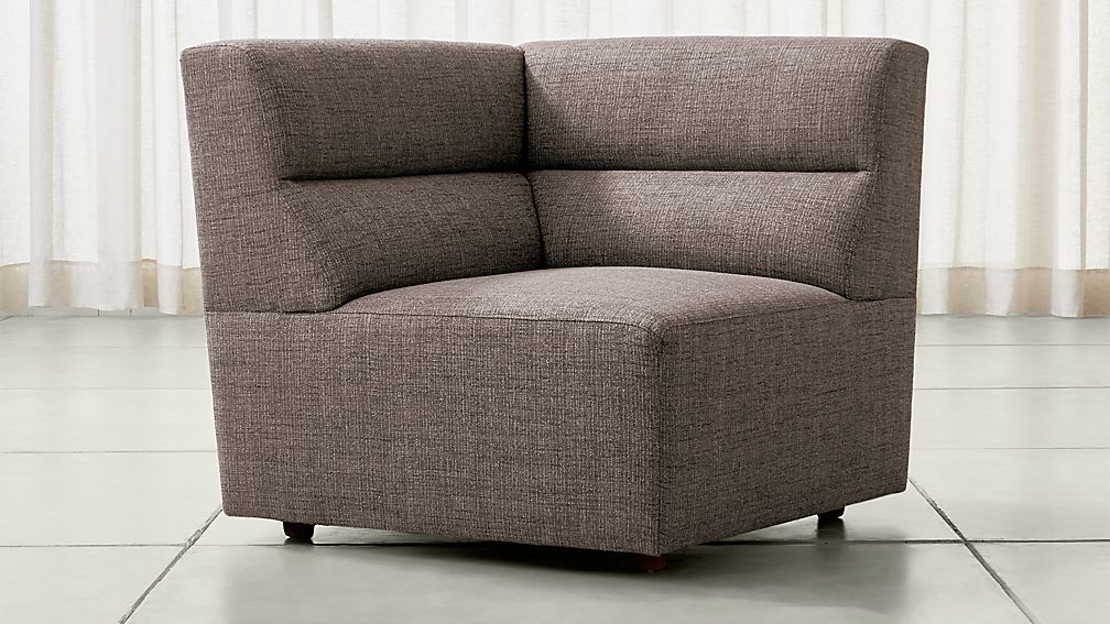 Sydney Corner Chair Mystic Stout Crate and Barrel