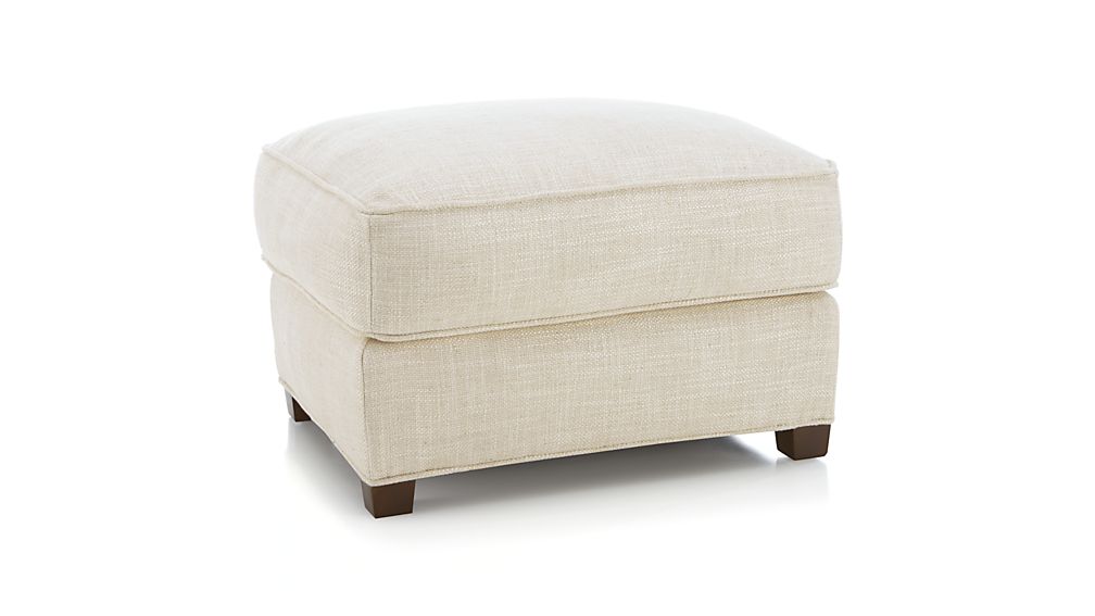 Talia Ottoman Gibson Oatmeal Crate and Barrel