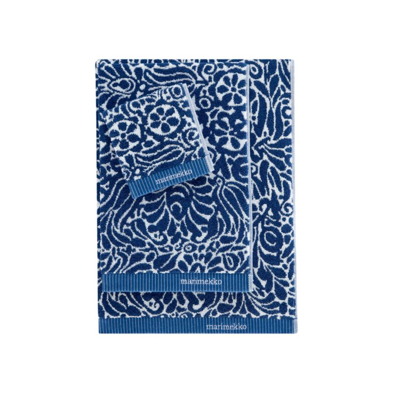Marimekko (r) Tamara Cobalt Bath Towels