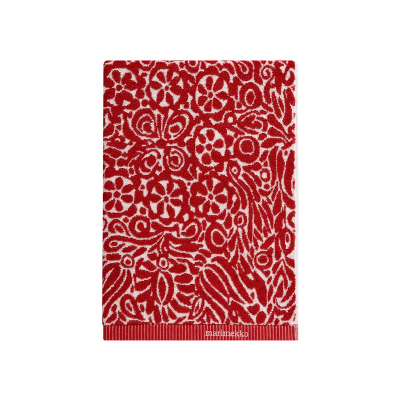 Marimekko (r) Tamara Red Bath Towel